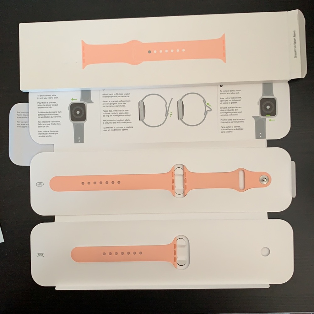 Apple Watch grapefruit sport band